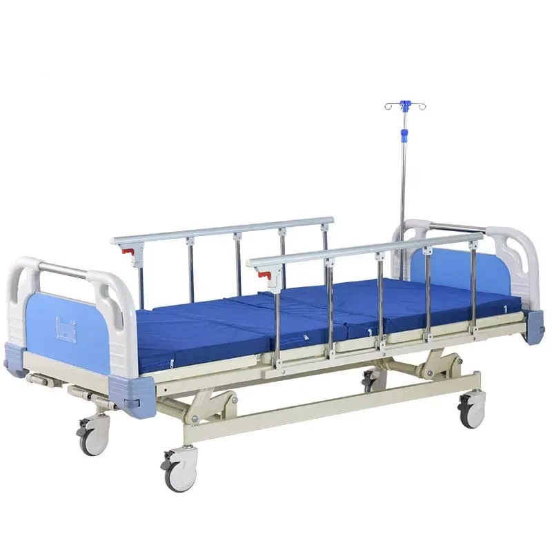 3 Crank Manual Medical Hospital Bed 2