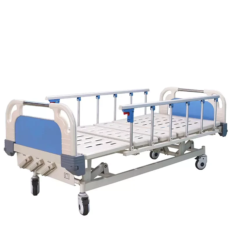 3 Crank Manual Medical Hospital Bed 4