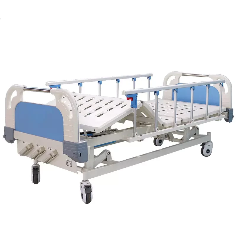 3 Crank Manual Medical Hospital Bed 5