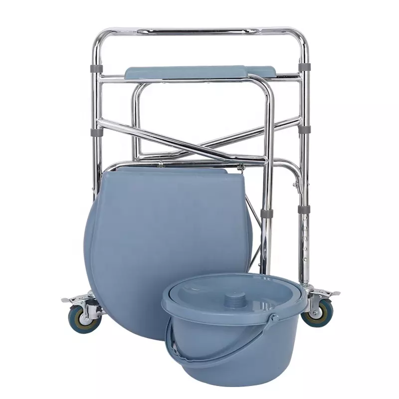 Commode Chair with Wheels 3