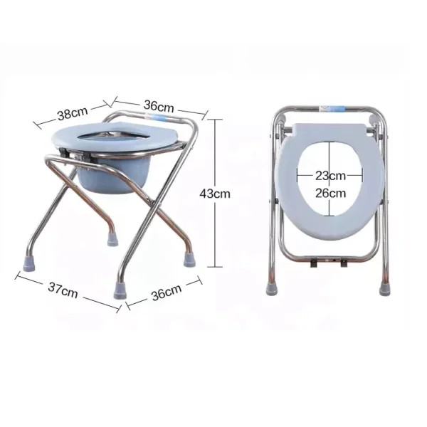 Foldable Toilet Chair 5