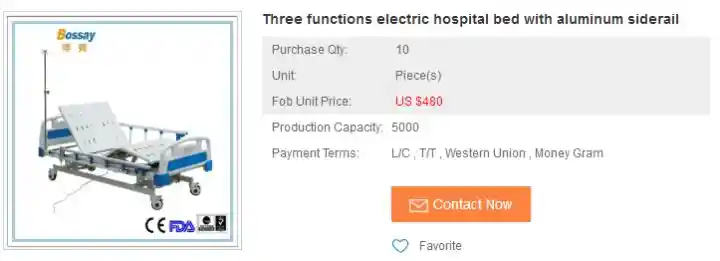 Folding function of nursing beds