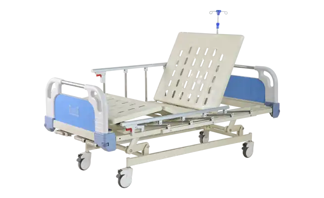three crank manual hospital bed